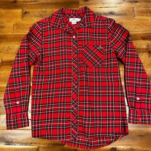 Vineyard Vines Flannel Women’s Shirt Size 0 Red